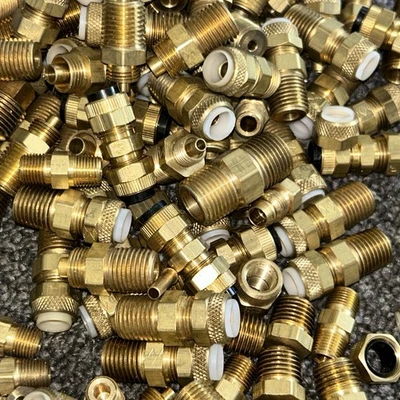 Extra Large Assorted Lot of Connectors Various Elbows,Tees,Straight,etc
