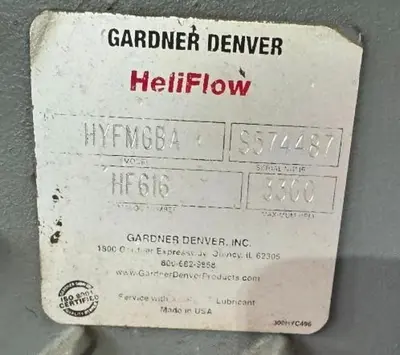 Used GARDNER DENVER HYFMGBA Blowers Pennsylvania US | Global Equipment International, LLC #1427855