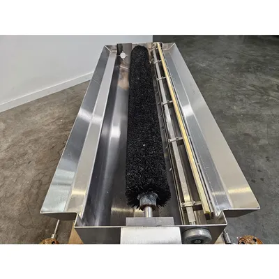 Used 1/2HP Motorized Sanitary Conveyor Belt Washing System - 54"W