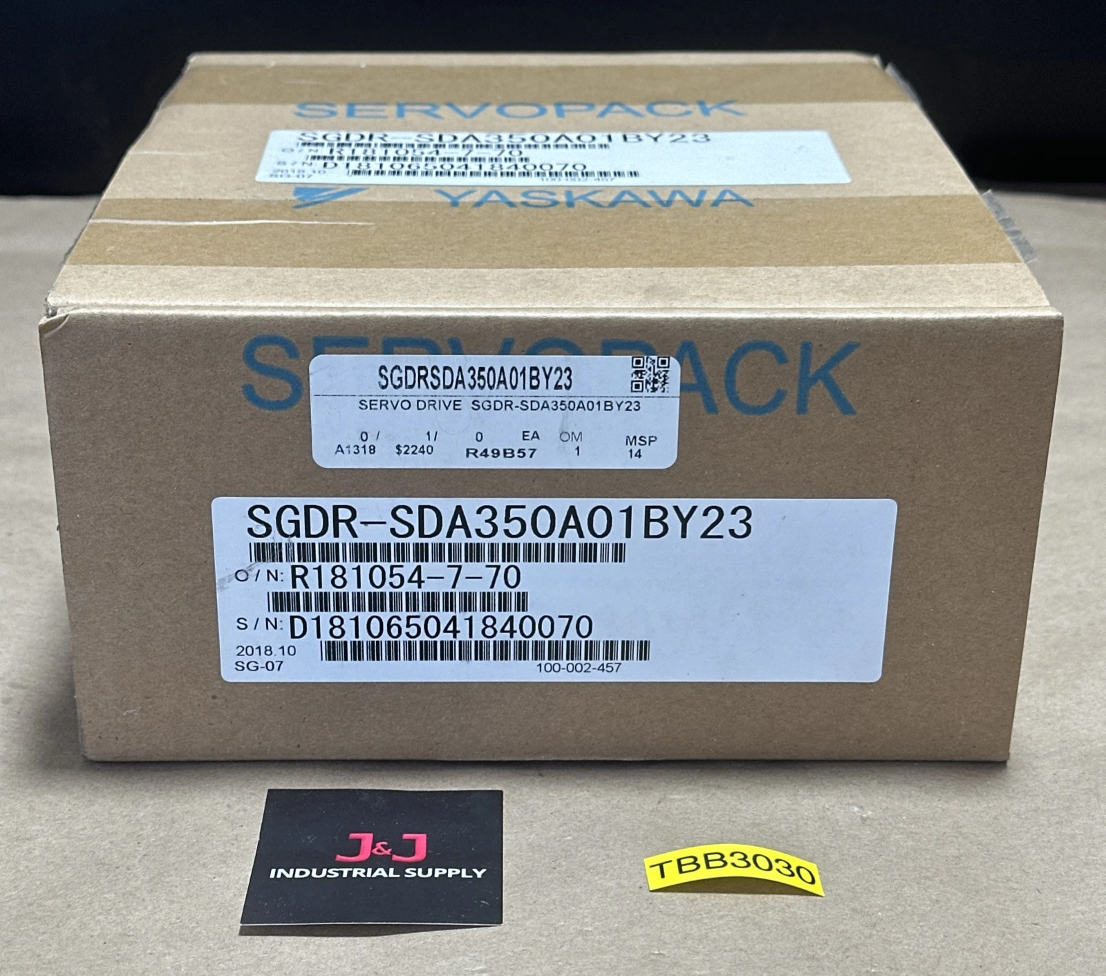 NEW Yaskawa SGDRSAD350A01BY23