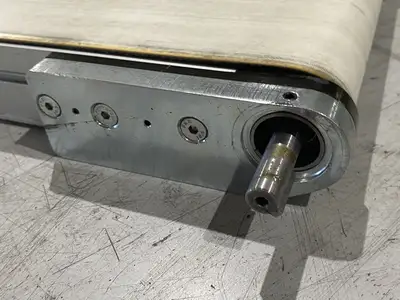 Used QC Conveyors End Drive Flat Belt Conveyor 48" Length 8" Width, Release Tail Belt Conveyors Michigan US | Maverick Industrial Sales #1397640