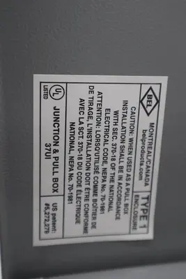 Hoffman 10N104 Nema Type 1 Enclosure 10" x 10" x 4" NEW OPEN BOX GF981