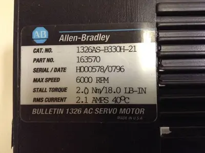 USED ALLEN BRADLEY 1326AS-B330H-21