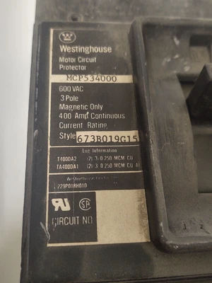 USED WESTINGHOUSE MCP534000