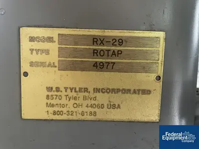 USED Tyler 8" Rotap Sieve, Model RX 29
