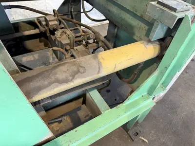 6,000 LB X 48" LBS BRANER HYDRAULIC DOWNLAYER TABLE. STOCK # 0435626