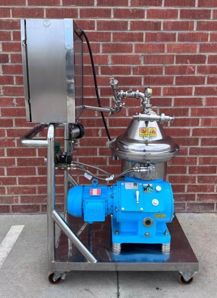Alfa-Laval MAPX 205 sanitary separator skid, 316SS.