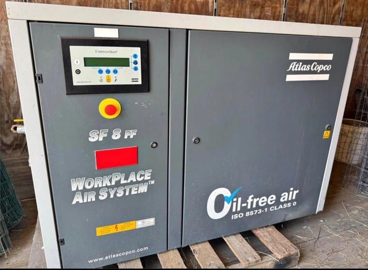 Used 2010 ATLAS COPCO SF 8 FF Rotary Screw & Sliding Vane Air Compressors Massachusetts US | ARC Equipment Corp #1330637