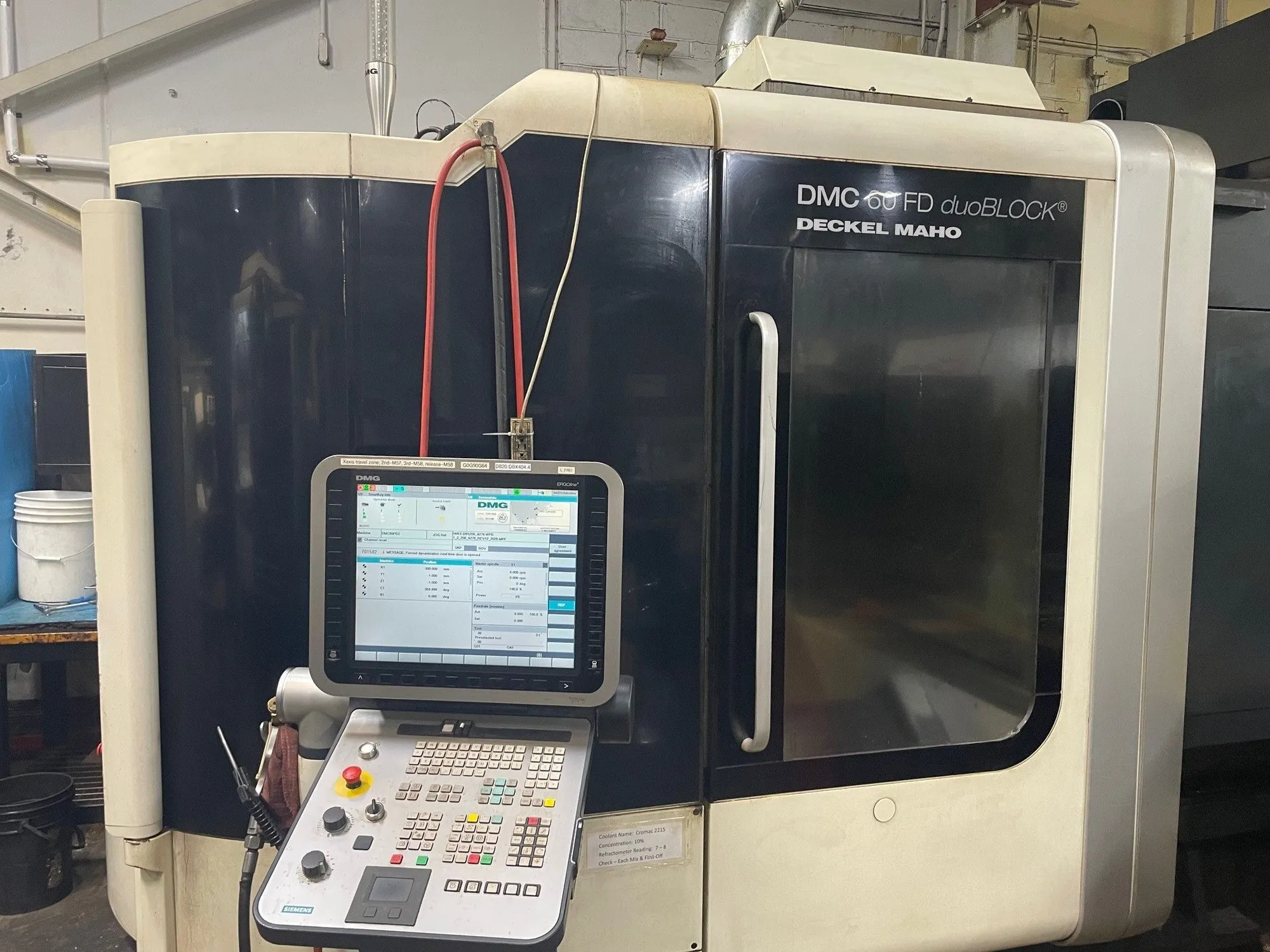 USED 2012 DMG MORI SEIKI DMC 60 FD Duoblock
