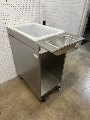 Used Falcon Restaurant Supply Used Stainless Steel Mobile Breading Station on Casters Batter and Breading Machines Illinois US | Falcon Restaurant Supply #1374974