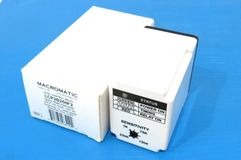 NEW MACROMATIC LCP2B250F2 LEVEL CONTROL RELAY