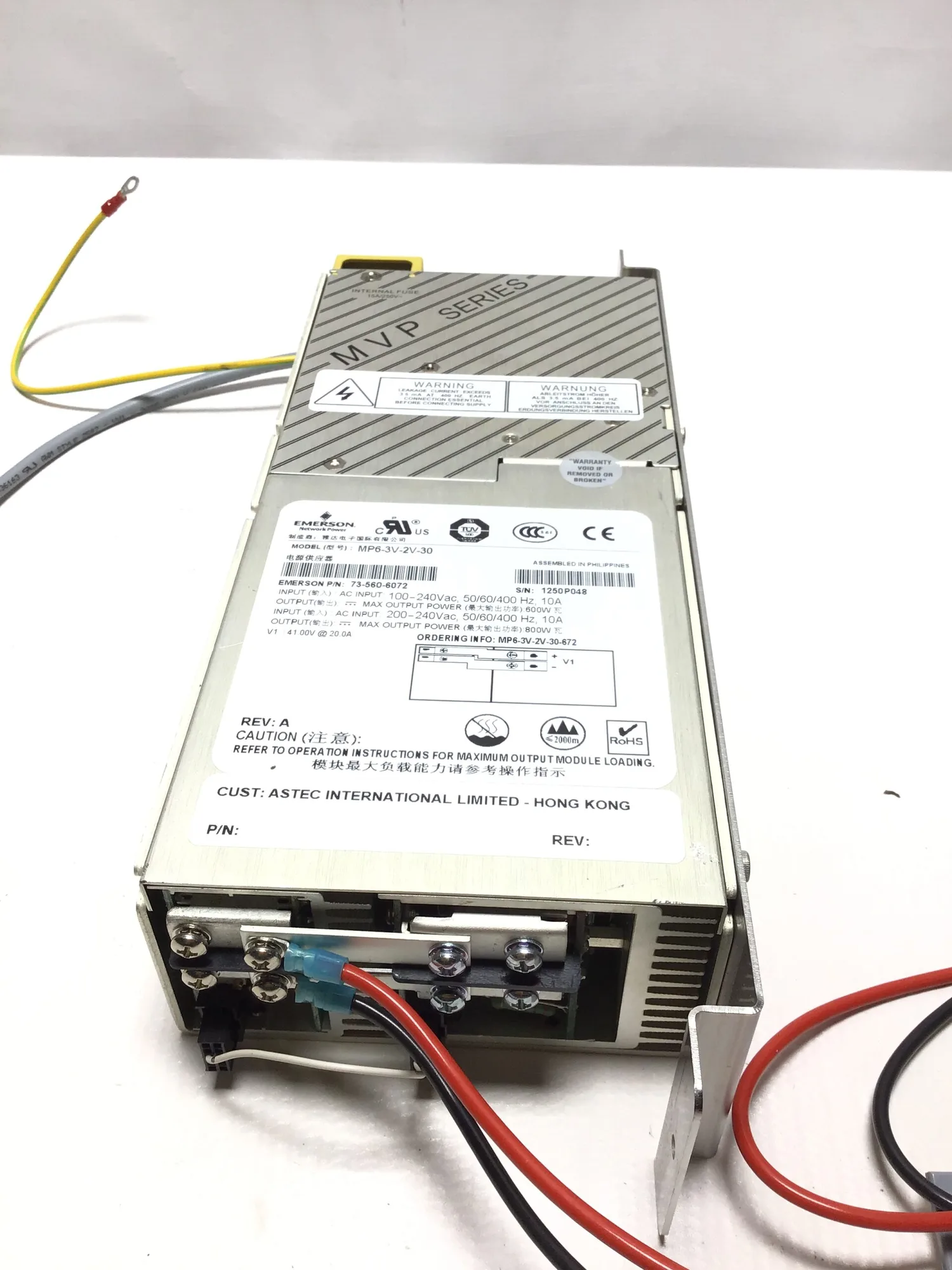 Emerson MP6-3V-2V-30 MVP Series MP6 Power Supply