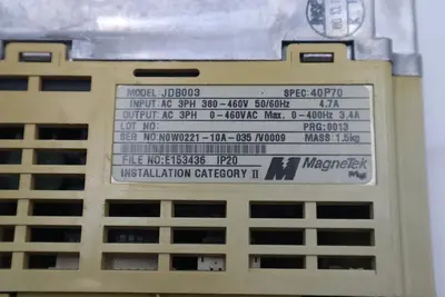 MAGNETEK JDB003 AC DRIVE GPD 305 STOCK #L-765