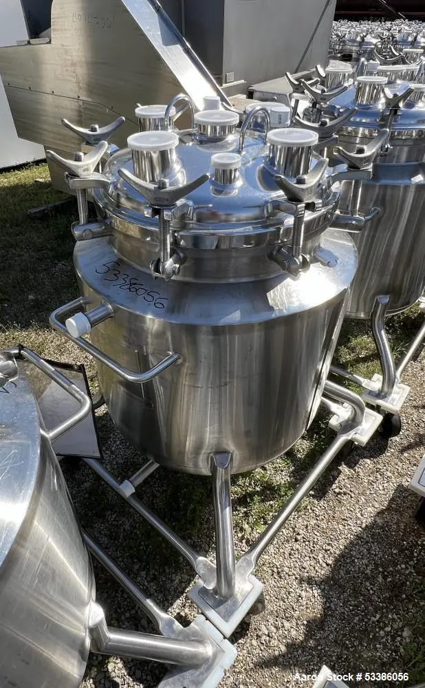 Used Vertical Stainless Steel Jacketed Tank – 103 Liter