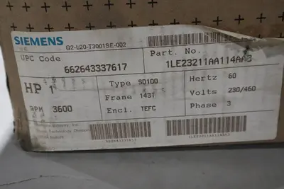 NEW SIEMENS 1LE23211AA114AA3 Motor140 SD100 - AL ROTOR 1LE2321-1AA11-4AA3 #HS-17