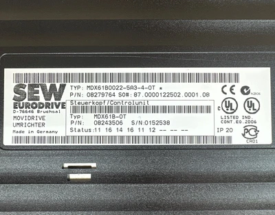 New | in-Stock Sew Eurodrive MDX61B0022-5A3-4-0T Servo Drives Indiana US | J&J Industrial Supply #1277317
