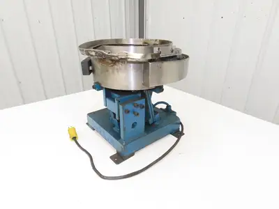 Mid West 12" Vibratory Bowl Parts Feeder 115V Magnetic Coil Stainless 5/16"