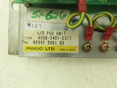 Fanuc A05B-2401-C311 I/O PSU Unit Power Supply 230VAC Input 24VDC Output