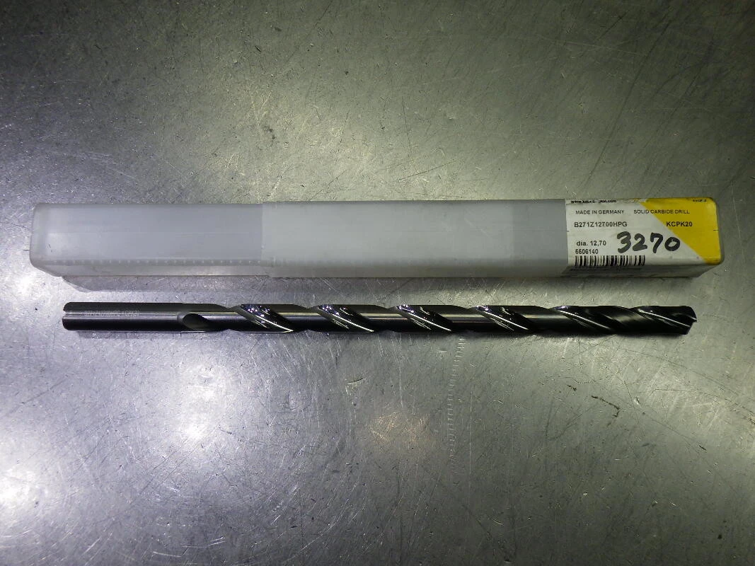Kennametal 1/2" Coolant Thru 15xD Carbide Drill B271Z12700HPG KCPK20 (LOC1036A)