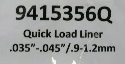 NEW LOT OF 3 TREGASKISS 9415356Q QUICK LOAD LINER .035"-.045" .9-1.2MM