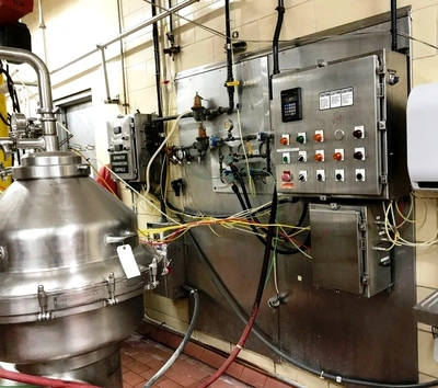 Alfa-Laval MRPX 214 TGV-74 warm milk separator, 316SS.