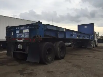 Used A PLUS 40′ FLATRACK Flatbed Trailers Florida US | USA Transequipment #1542609