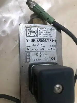 Kobold Y-DF-45001/12 Ms Flow Meter 12lpm 16bar 5-24VDC
