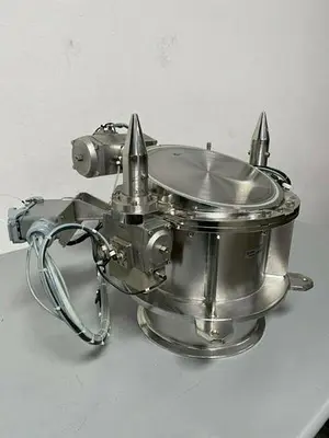 USED GLATT STAINLESS STEEL 250-A-057 FLUID BED SYSTEM POWDER DISPENSER