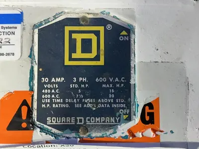 Used SQUARE D A85341 Disconnects Ohio US | HGR 24 #1419671