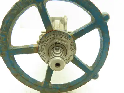 OIC S151 Stainless Gate Valve 1" Flanged Class 150 Extended Stem Handle 20"H