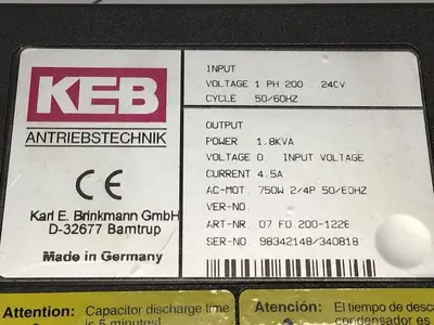 USED KEB 07.F0.200-1228