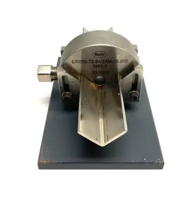 Used MAHR DIMENSIONAIR 2-JET AIR RING GAUGE W/ GUIDE CHUTES & BASE PLATE Air Gages Michigan US | Maverick Industrial Sales #1123063