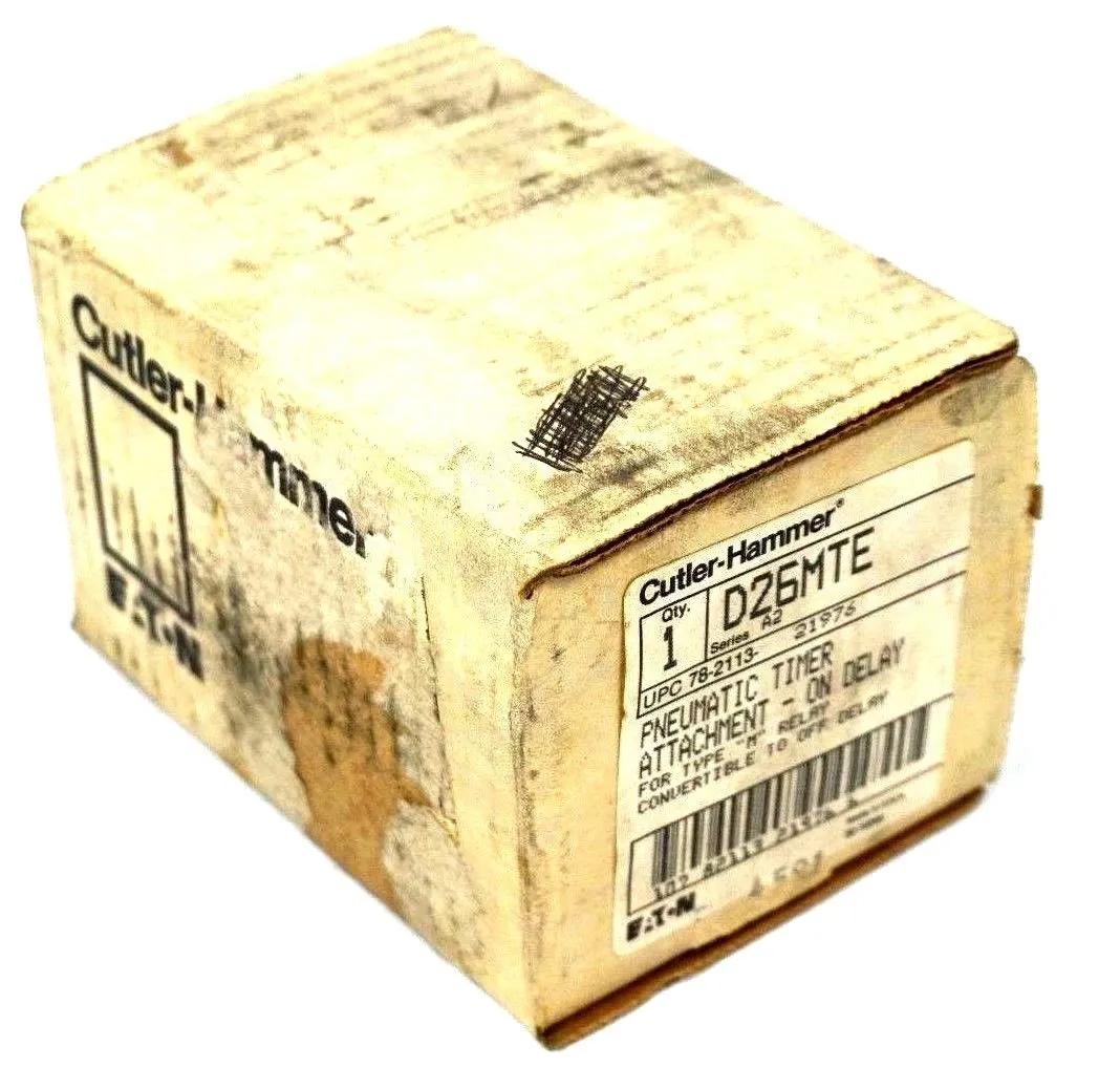 NEW CUTLER HAMMER D26MTE SER. A2 PNEUMATIC TIMER-ON DELAY