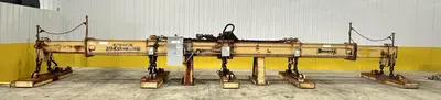 53 TON (107,500 LBS) BUSHMAN MODEL #MT420 TELESCOPING MAGNETIC SPREADER LIFTING BEAM  W/ OHIO MAGNETICS DIESEL GENERATOR: STOCK #20420