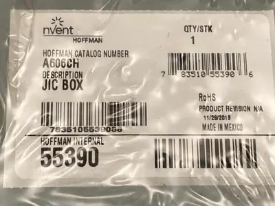 Used HOFFMAN A606CH Miscellaneous Equipment (Electrical & Power) | Surplus Asset Holdings #1198429