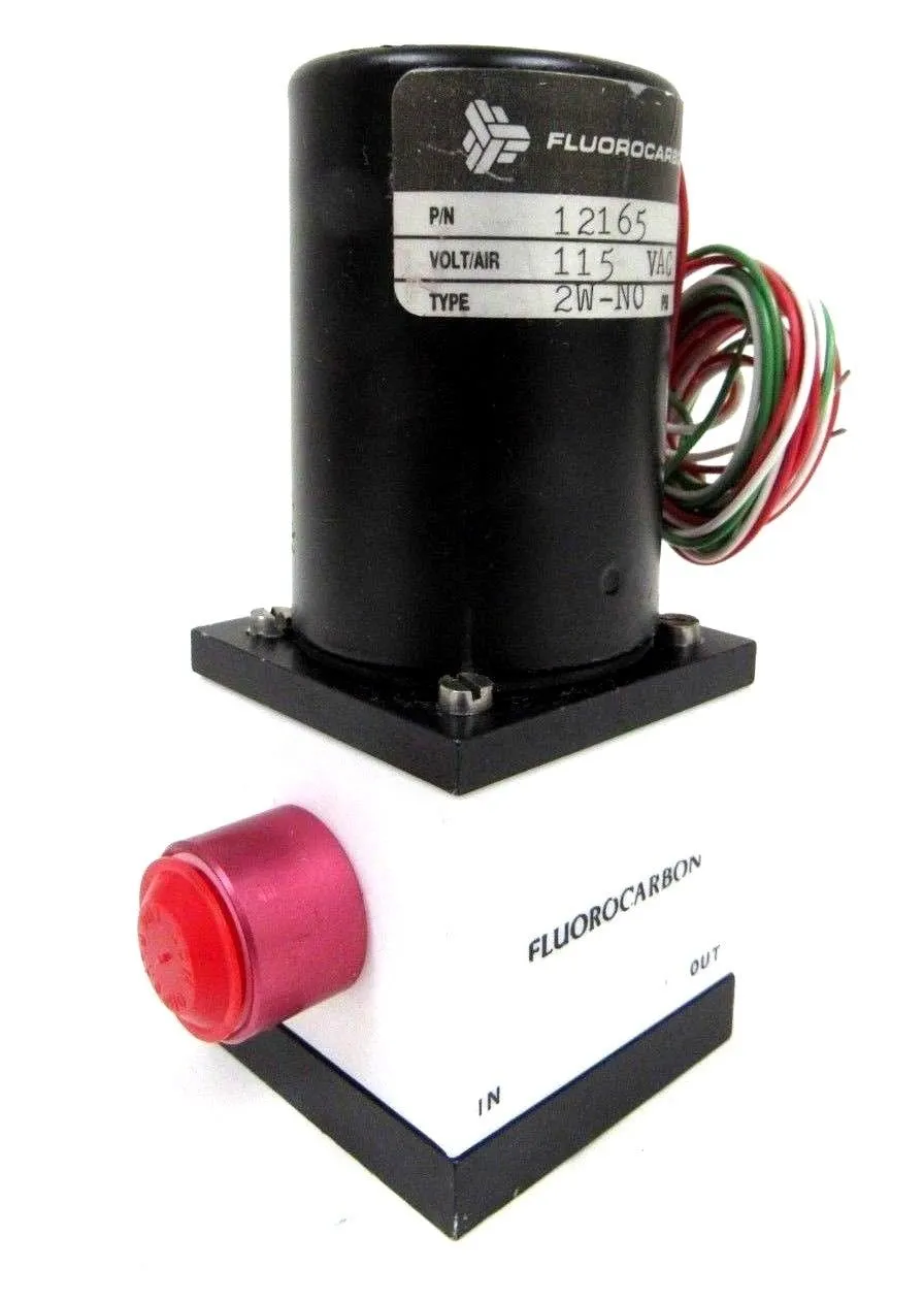 NEW FLUOROCARBON 12165 SOLENOID VALVE 2W-NO 60 PSI