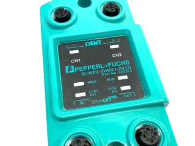 USED PEPPERL+FUCHS ETHERCAT IDENT RFID EVALUATION UNIT