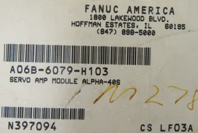 NEW FANUC A06B-6079-H103 SERVO AMPLIFIER A06B6079H103
