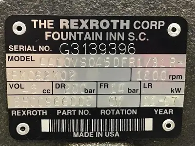 USED REXROTH AA10VS045DFR1/31R-PKC62K02