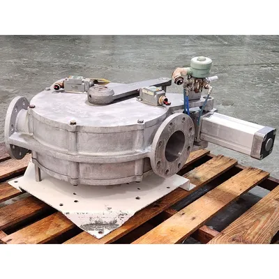 Used Reimelt GmbH 4" Single-channel Stainless Steel Tunnel Diverter Valve