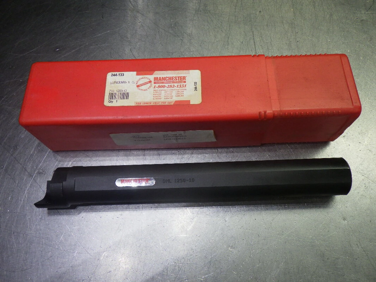 Manchester Coolant Thru Steel Boring Bar 1.25" Shank DNL 1250-10 (LOC2213A)