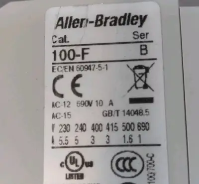 Allen Bradley 100-FA22/B Contact Block Loc4C46