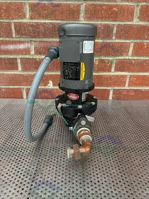 USED GRUNDFOS TP 40-160/2 U-G-Z-BUBE INLINE PUMP W/ BALDOR .75 HP MOTOR