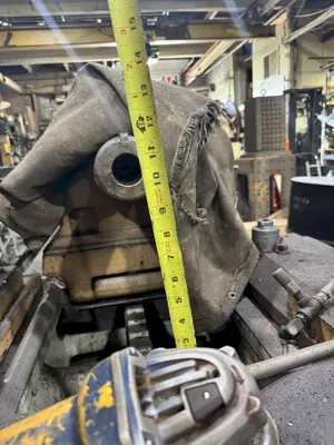40/104" X 192/312" AXELSON SLIDING GAP ENGINE LATHE. STOCK #0888825