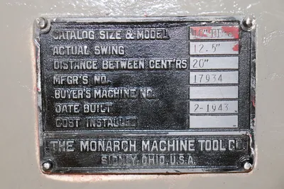 USED MONARCH 10"EE