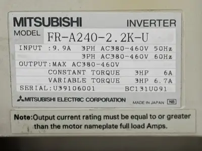 USED MITSUBISHI FR-A240-2.2K-U