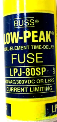 NEW BUSSMANN LPJ-80SP TIME DELAY FUSES LPJ80SP