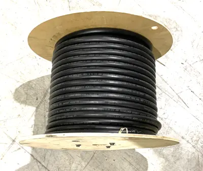USED BASIC WIRE AND CABLE CONTROL CABLE 12AWG STRAND. 0.60" OD ROLL OF 235'