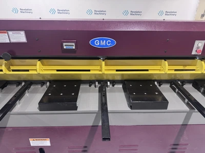 Used 2025 GMC MACHINERY 10X0 GAUGE HEAVY DUTY HYDRAULIC SHEAR (HS-1010E) Power Squaring Shears (Gauge) Illinois US | Revelation Machinery #1413980