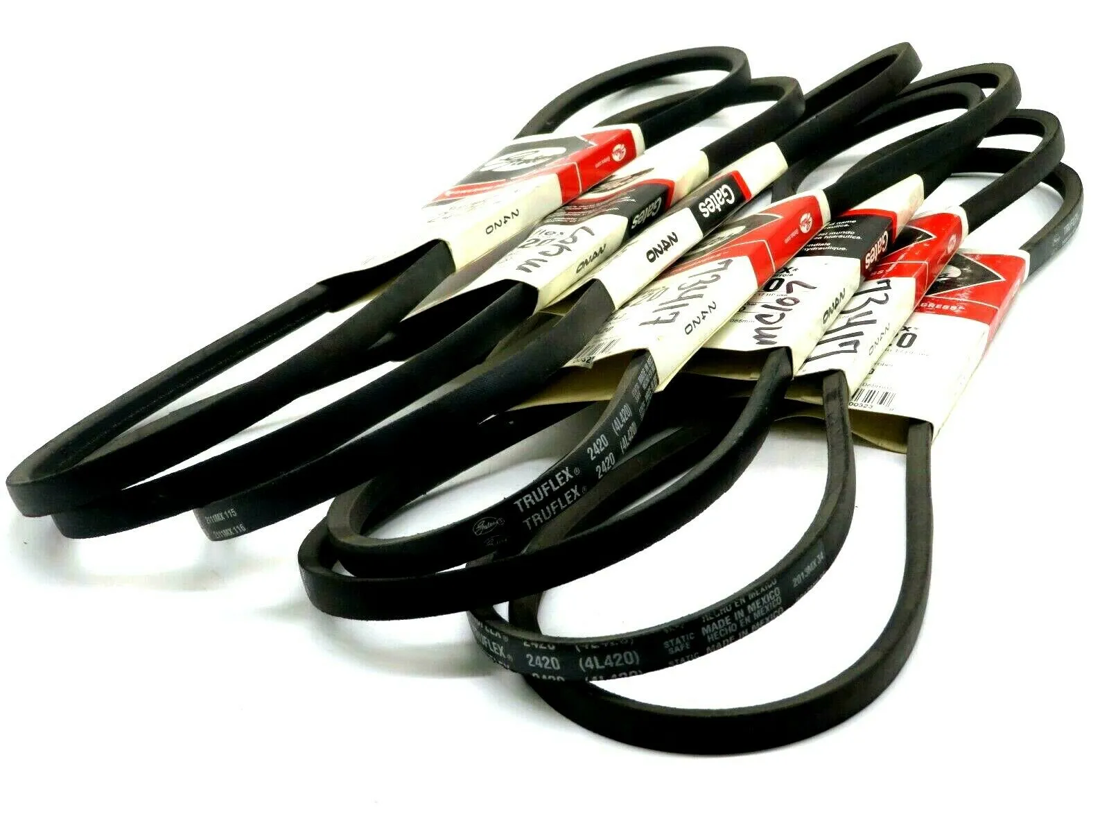 NEW LOT OF 7 GATES 2420 TRUFLEX BELT 4L420 6842
